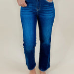 Risen As Always High Rise Cropped Straight Leg Jeans - Jessi Jayne Boutique