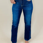 Risen As Always High Rise Cropped Straight Leg Jeans - Jessi Jayne Boutique