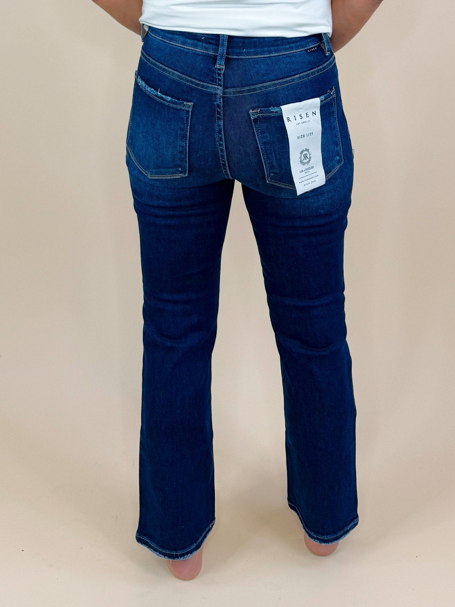 Risen As Always High Rise Cropped Straight Leg Jeans - Jessi Jayne Boutique