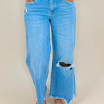 Vervet Haven High Rise Crop Wide Leg Jeans - Jessi Jayne Boutique