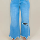 Vervet Haven High Rise Crop Wide Leg Jeans - Jessi Jayne Boutique