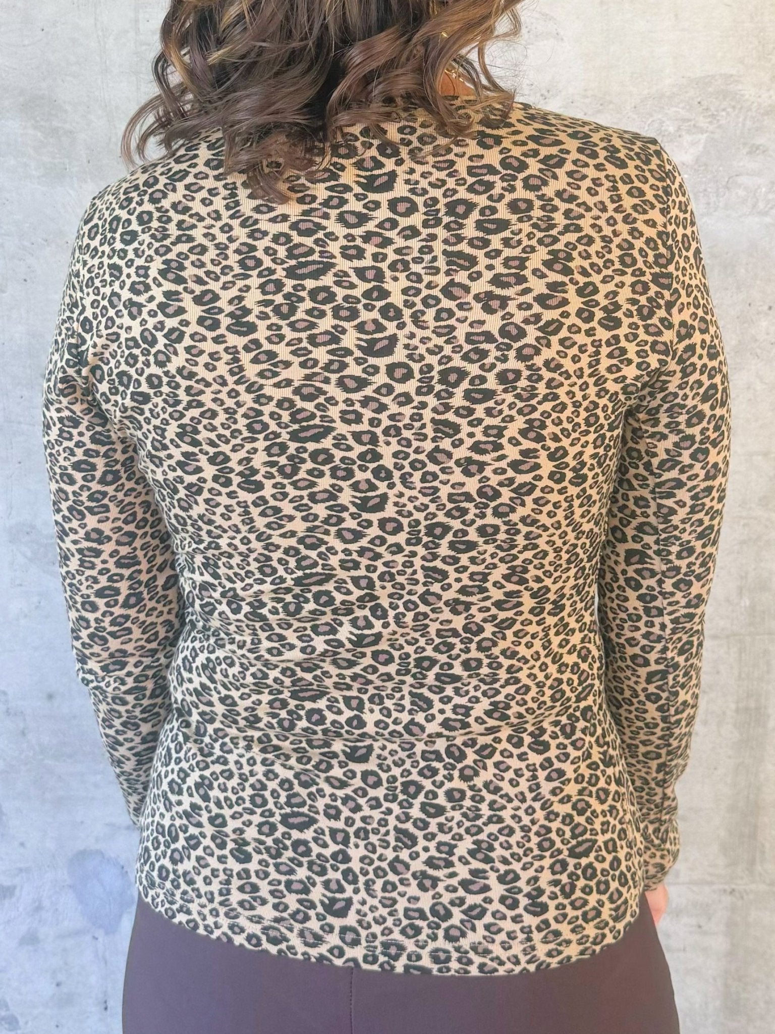 Fierce Fitted Leopard Long Sleeve Top - Jessi Jayne Boutique