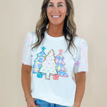 Sparkle & Shine Sequin Sleeve Top - Jessi Jayne Boutique