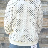 Cocoa Polka Dot Sweatshirt Tee - Jessi Jayne Boutique