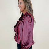 Camille Ruffle Detail Blouse - Jessi Jayne Boutique