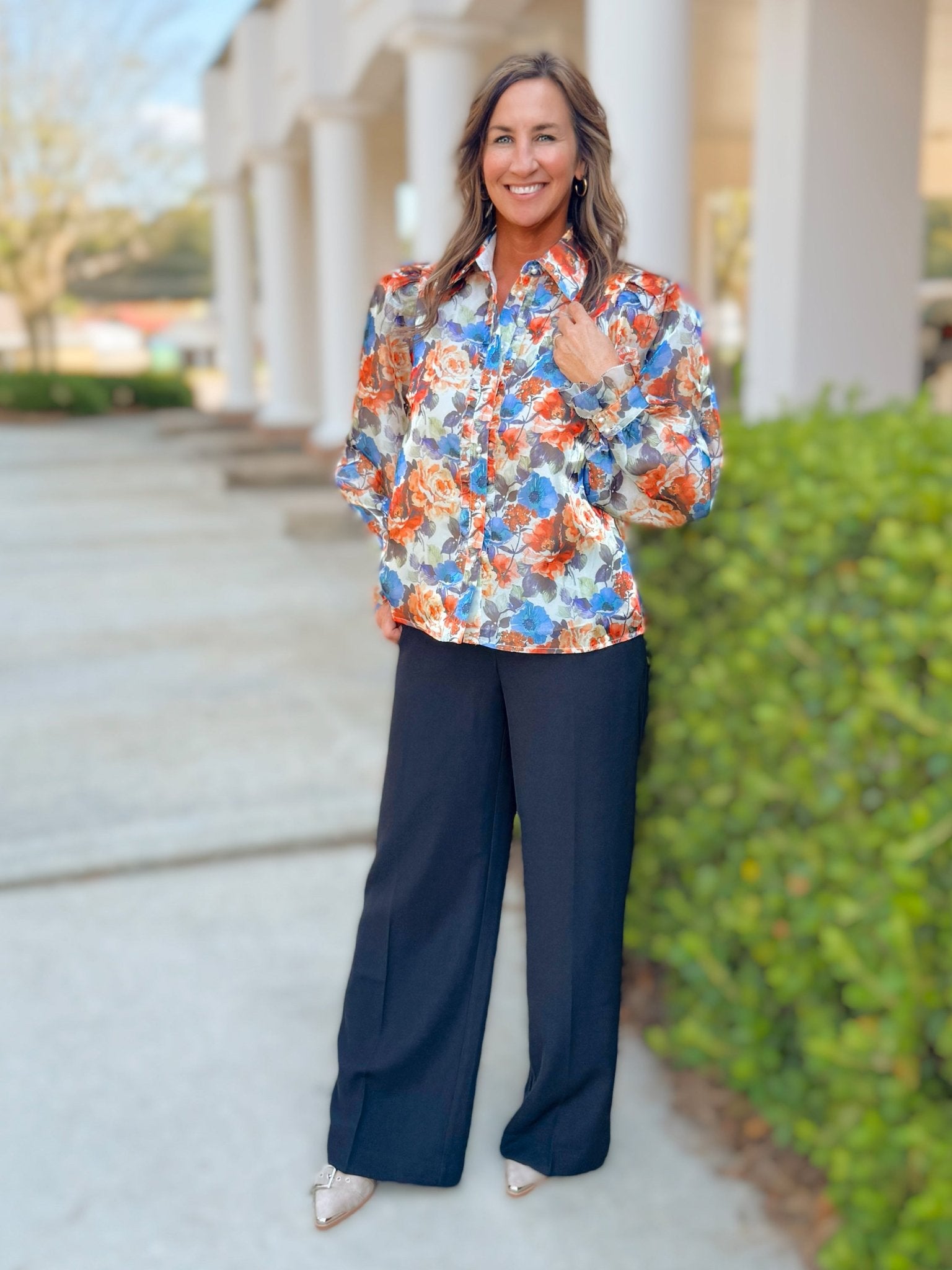 The Maren Floral Blousr - Jessi Jayne Boutique