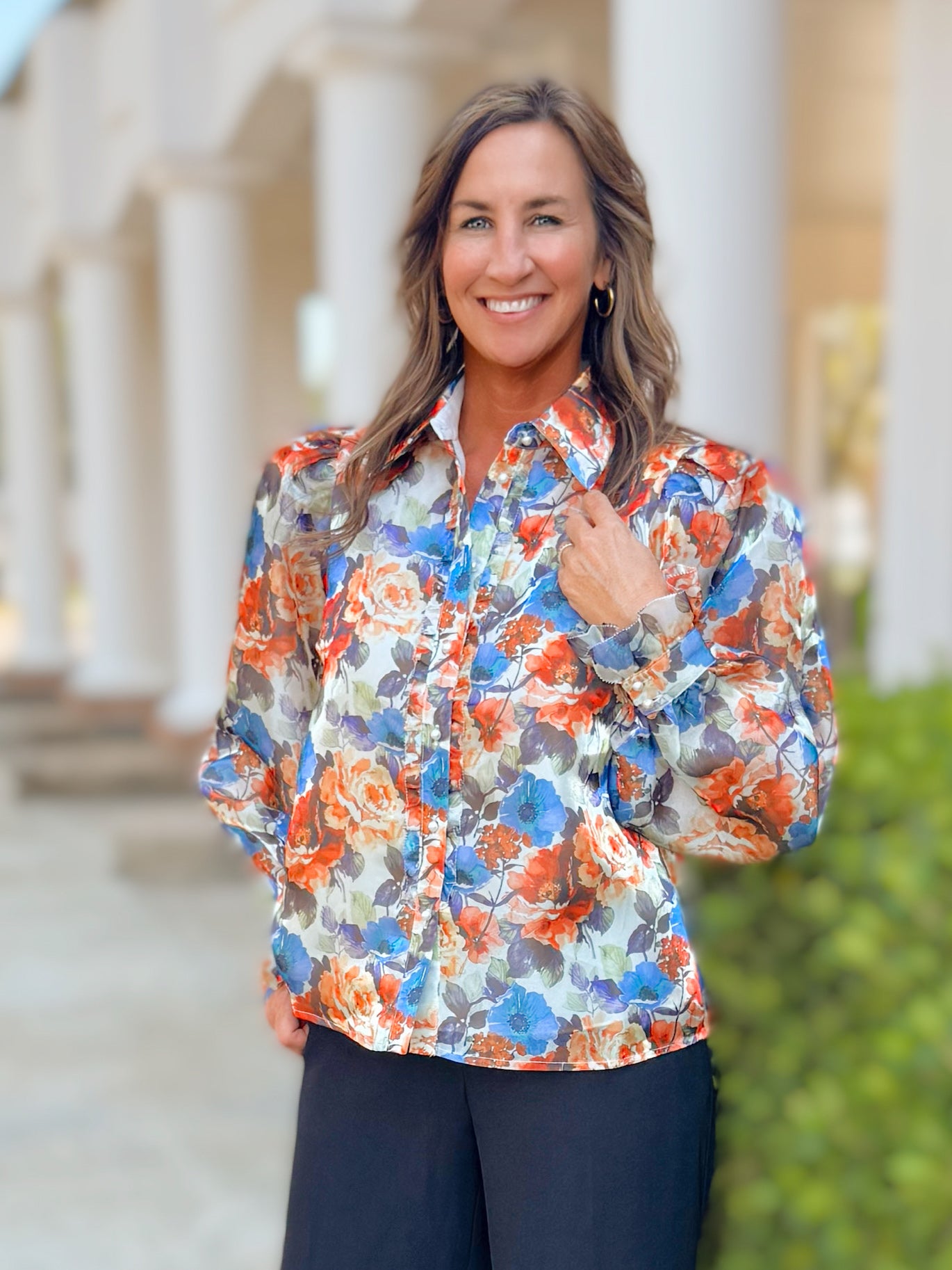 The Maren Floral Blousr - Jessi Jayne Boutique