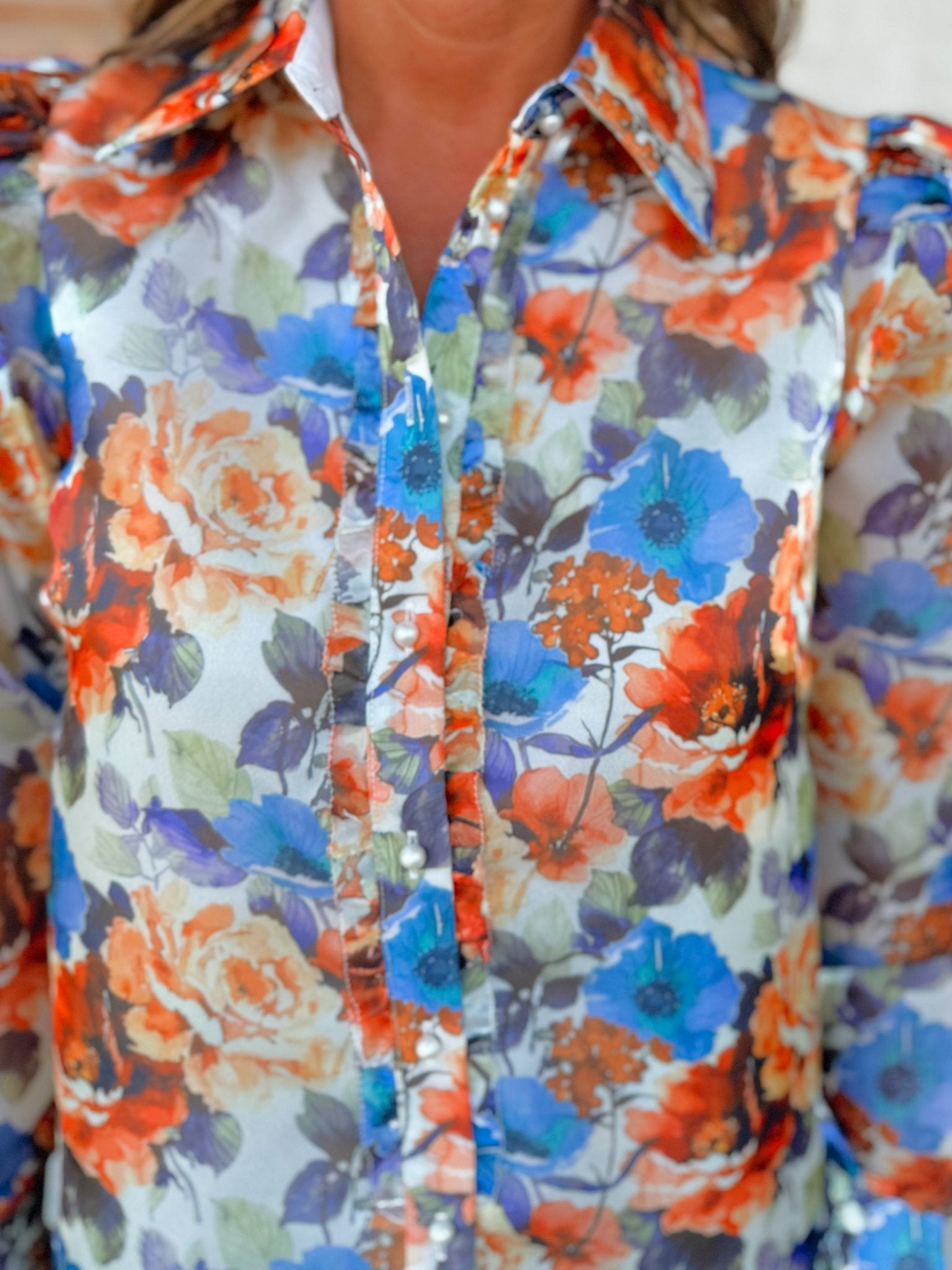 The Maren Floral Blousr - Jessi Jayne Boutique