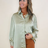 Savannah Satin Lapel Shirt - Jessi Jayne Boutique