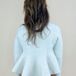Cream Frosted Flare Sweater Top - Jessi Jayne Boutique