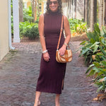 Chocolate Bliss Ribbed Knit Two-Piece Set - Jessi Jayne Boutique