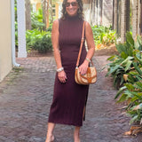 Chocolate Bliss Ribbed Knit Two-Piece Set - Jessi Jayne Boutique