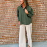 Mara Textured Button Down Shirt - Jessi Jayne Boutique