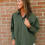 Mara Textured Button Down Shirt - Jessi Jayne Boutique