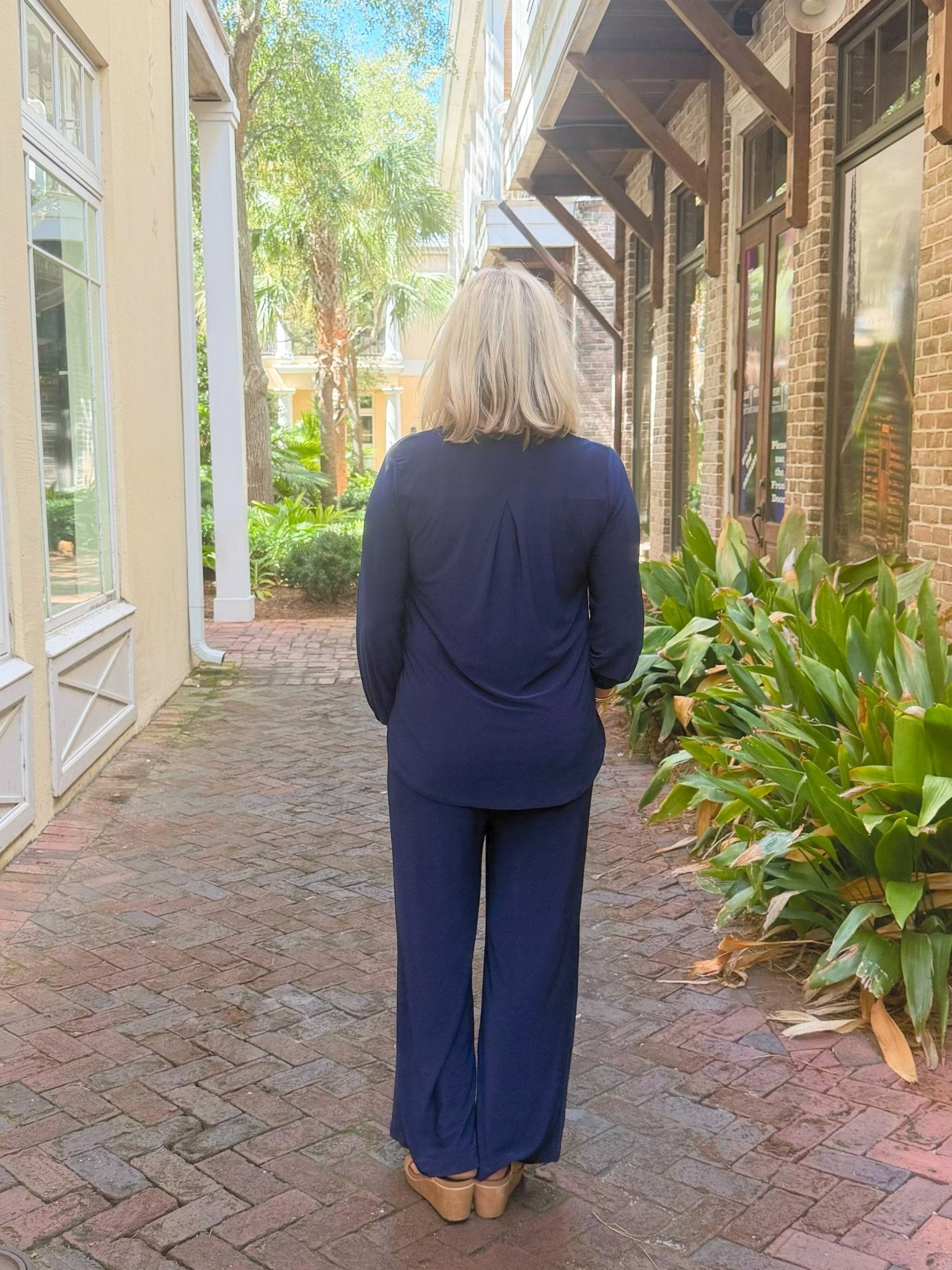 Navy Serenity Pant Set - Jessi Jayne Boutique