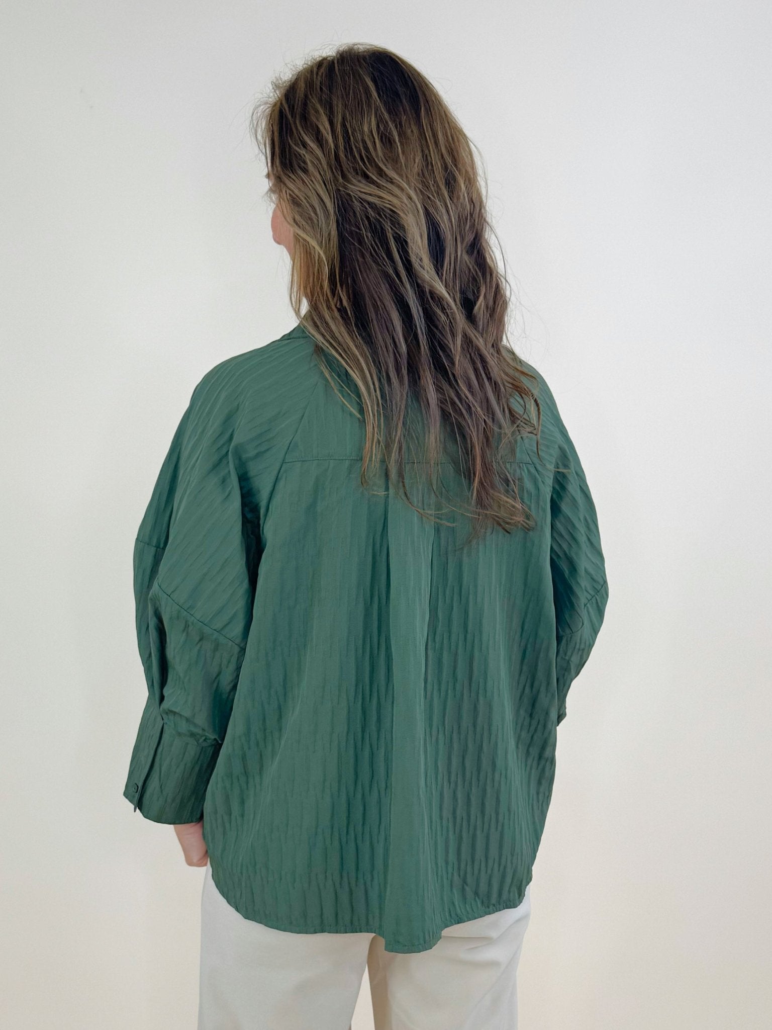 Mara Textured Button Down Shirt - Jessi Jayne Boutique