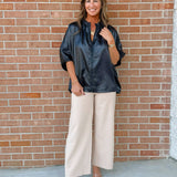 Selene Croc - Texture Zip Top - Jessi Jayne Boutique