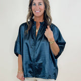 Selene Croc - Texture Zip Top - Jessi Jayne Boutique
