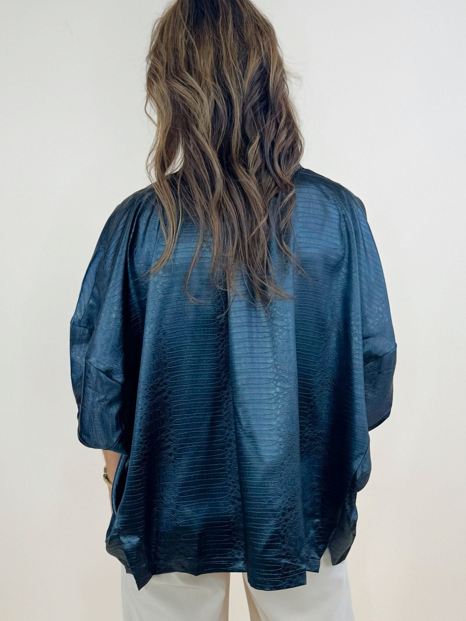 Selene Croc - Texture Zip Top - Jessi Jayne Boutique