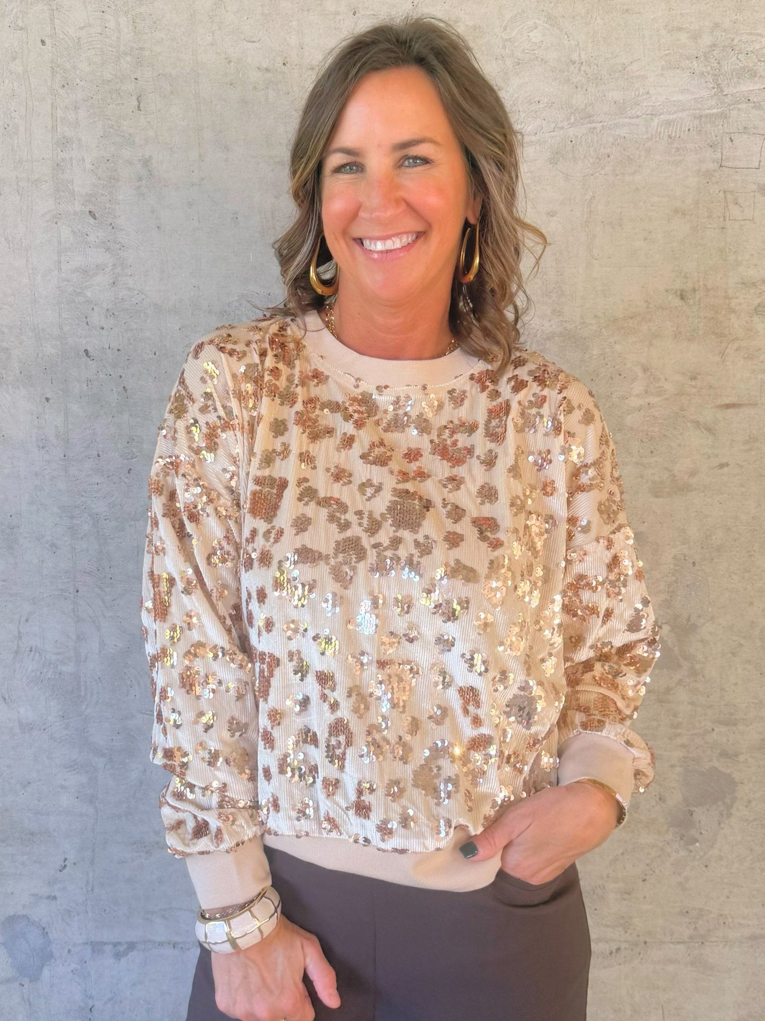 Golden Hour Sequin Top - Jessi Jayne Boutique