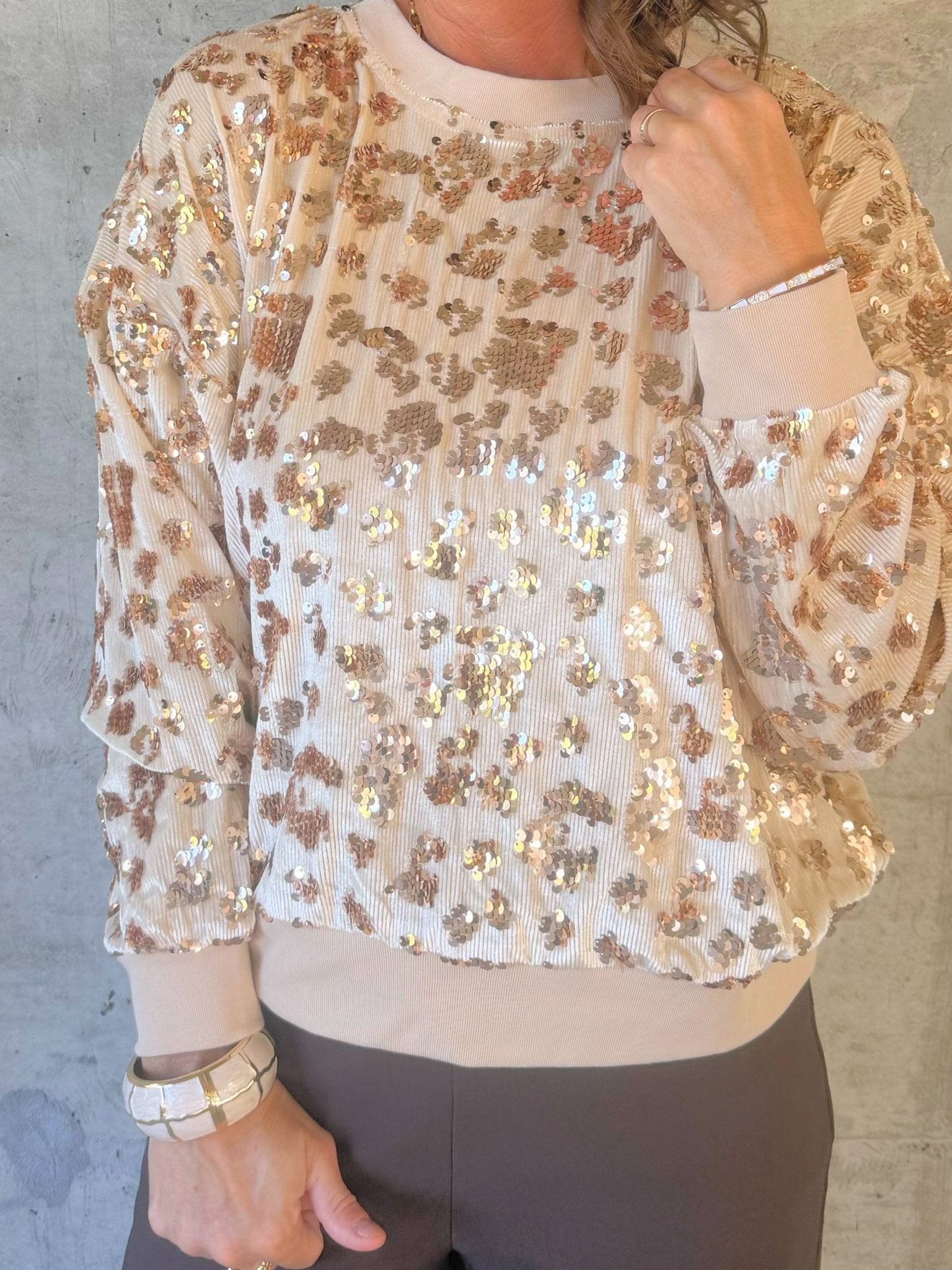 Golden Hour Sequin Top - Jessi Jayne Boutique