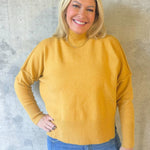 Mustard Mood Turtleneck Sweater - Jessi Jayne Boutique
