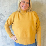 Mustard Mood Turtleneck Sweater - Jessi Jayne Boutique