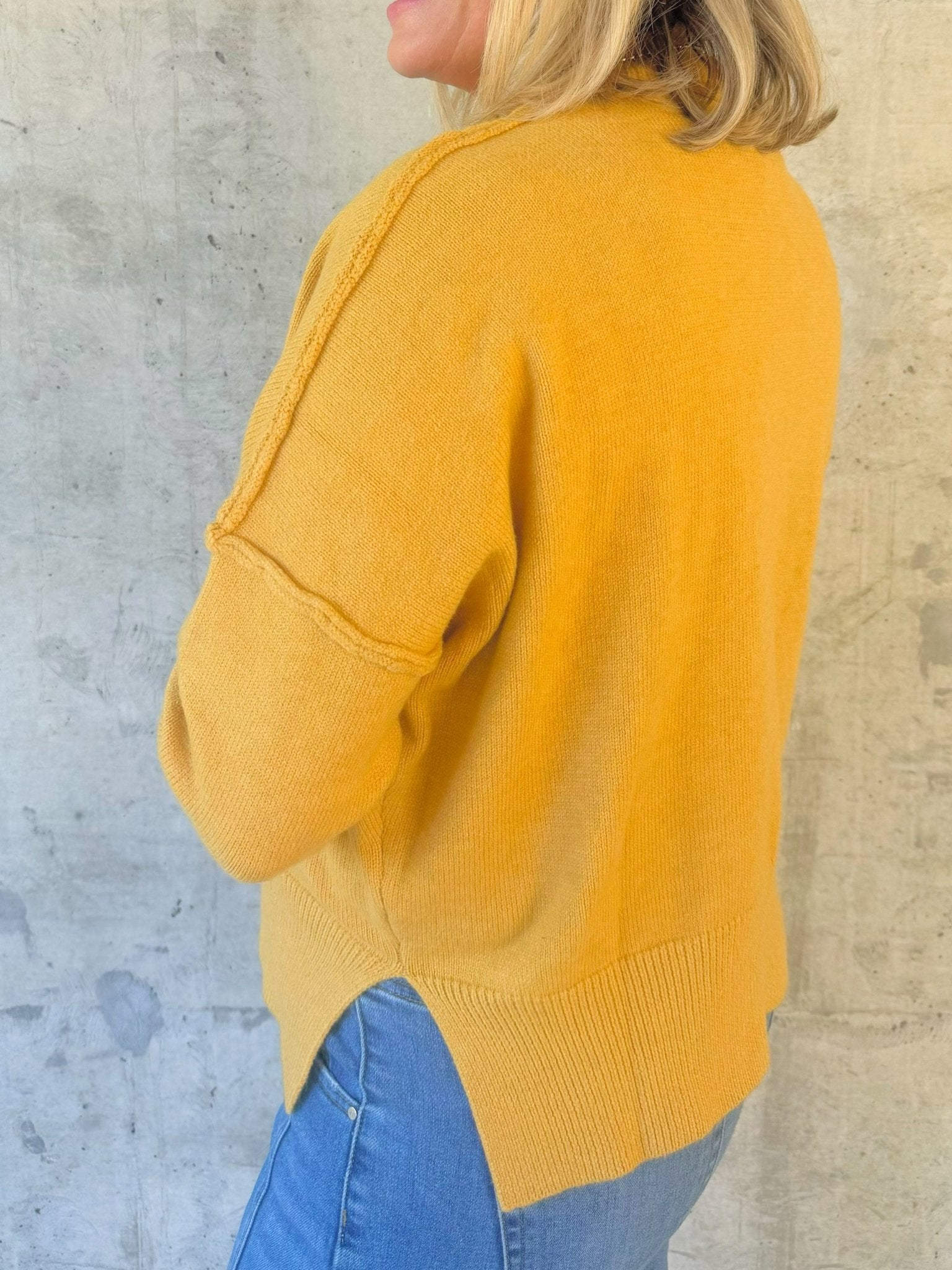 Mustard Mood Turtleneck Sweater - Jessi Jayne Boutique