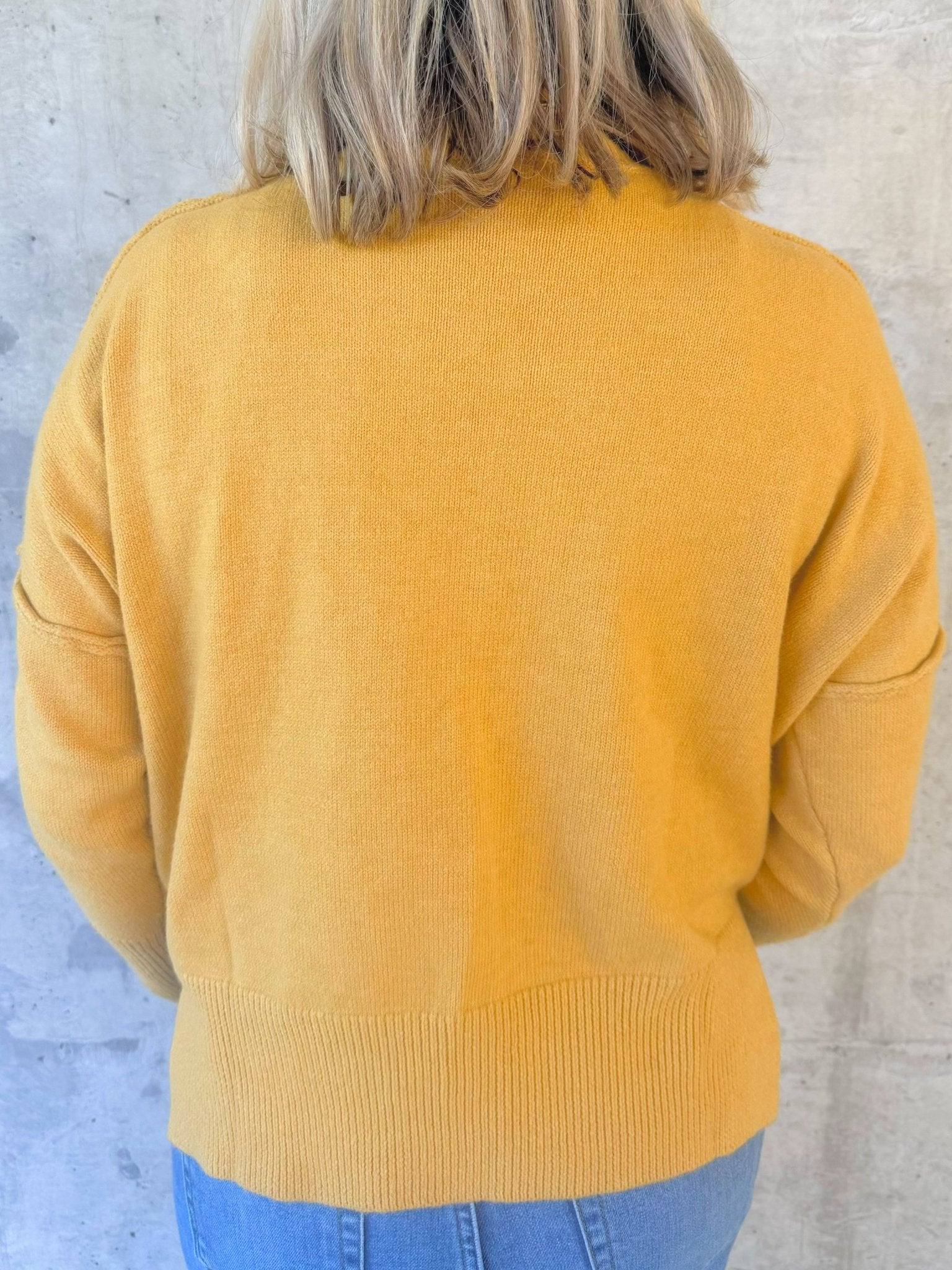 Mustard Mood Turtleneck Sweater - Jessi Jayne Boutique