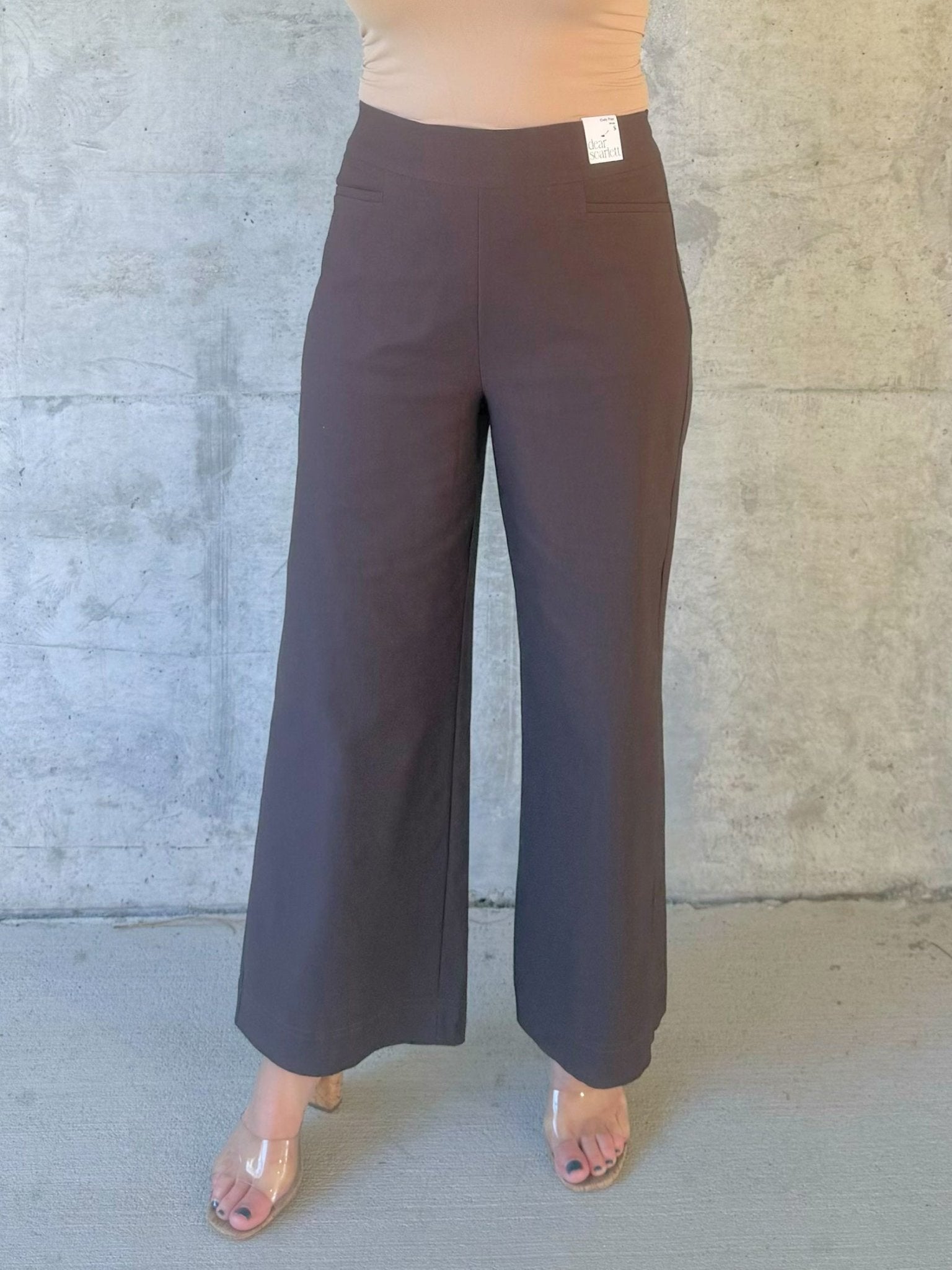Espresso Avenue Wide Leg Pants - Jessi Jayne Boutique