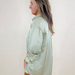 Savannah Satin Lapel Shirt - Jessi Jayne Boutique