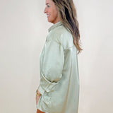 Savannah Satin Lapel Shirt - Jessi Jayne Boutique