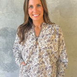 Birdie Duck Camo Quarter Zip Pullover