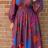 Elora Bloom Plum Maxi Dress - Jessi Jayne Boutique