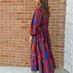 Elora Bloom Plum Maxi Dress - Jessi Jayne Boutique