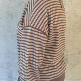 Mocha Lane Stripe Pullover