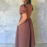 Brownwood Button Midi Dress