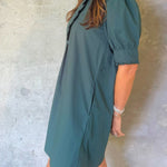 Evergreen Ruffle Mini Dress - Jessi Jayne Boutique