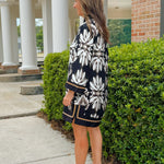 Golden Era Baroque Mini Dress - Jessi Jayne Boutique