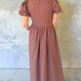 Brownwood Button Midi Dress