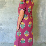 Cranberry Market Floral Midi Dress