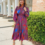 Elora Bloom Plum Maxi Dress - Jessi Jayne Boutique