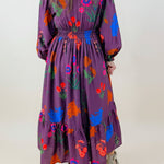 Elora Bloom Plum Maxi Dress - Jessi Jayne Boutique