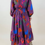 Elora Bloom Plum Maxi Dress - Jessi Jayne Boutique