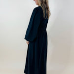 Midnight Grace Side - Slit Midi Dress - Jessi Jayne Boutique