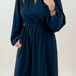 Midnight Grace Side - Slit Midi Dress - Jessi Jayne Boutique