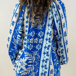 Cobalt Charm Boho Blouse - Jessi Jayne Boutique