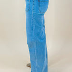 Put You First High Rise Vervet Patch Pocket Wide Leg Jeans 32" Inseam - Jessi Jayne Boutique