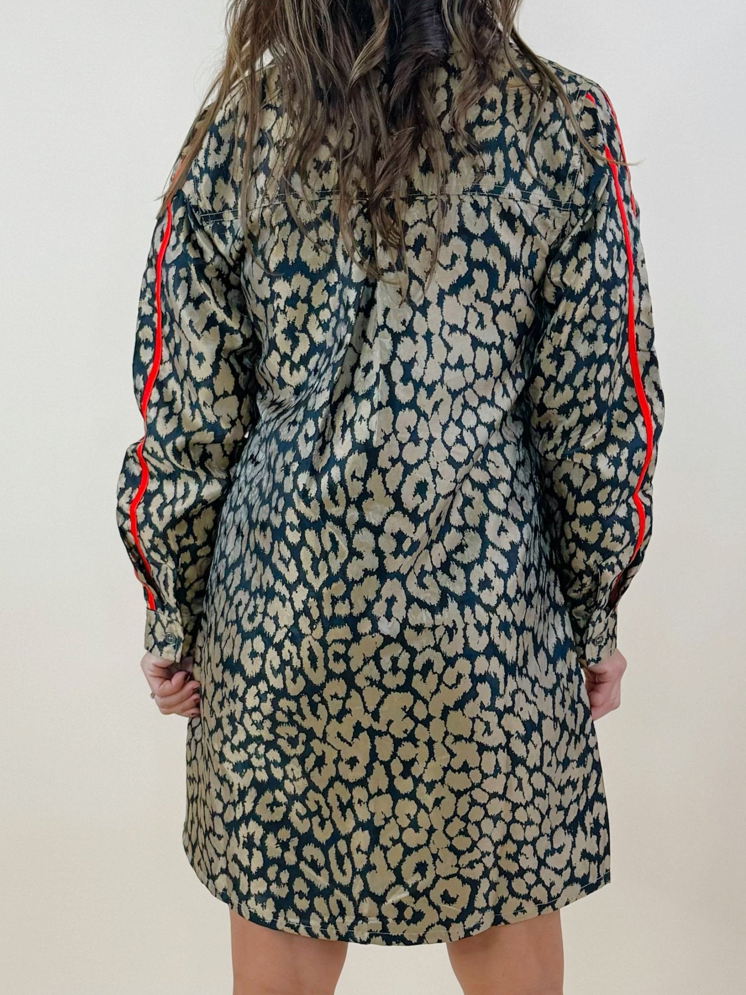 Wild Streak Button - Up Tunic Dress - Jessi Jayne Boutique