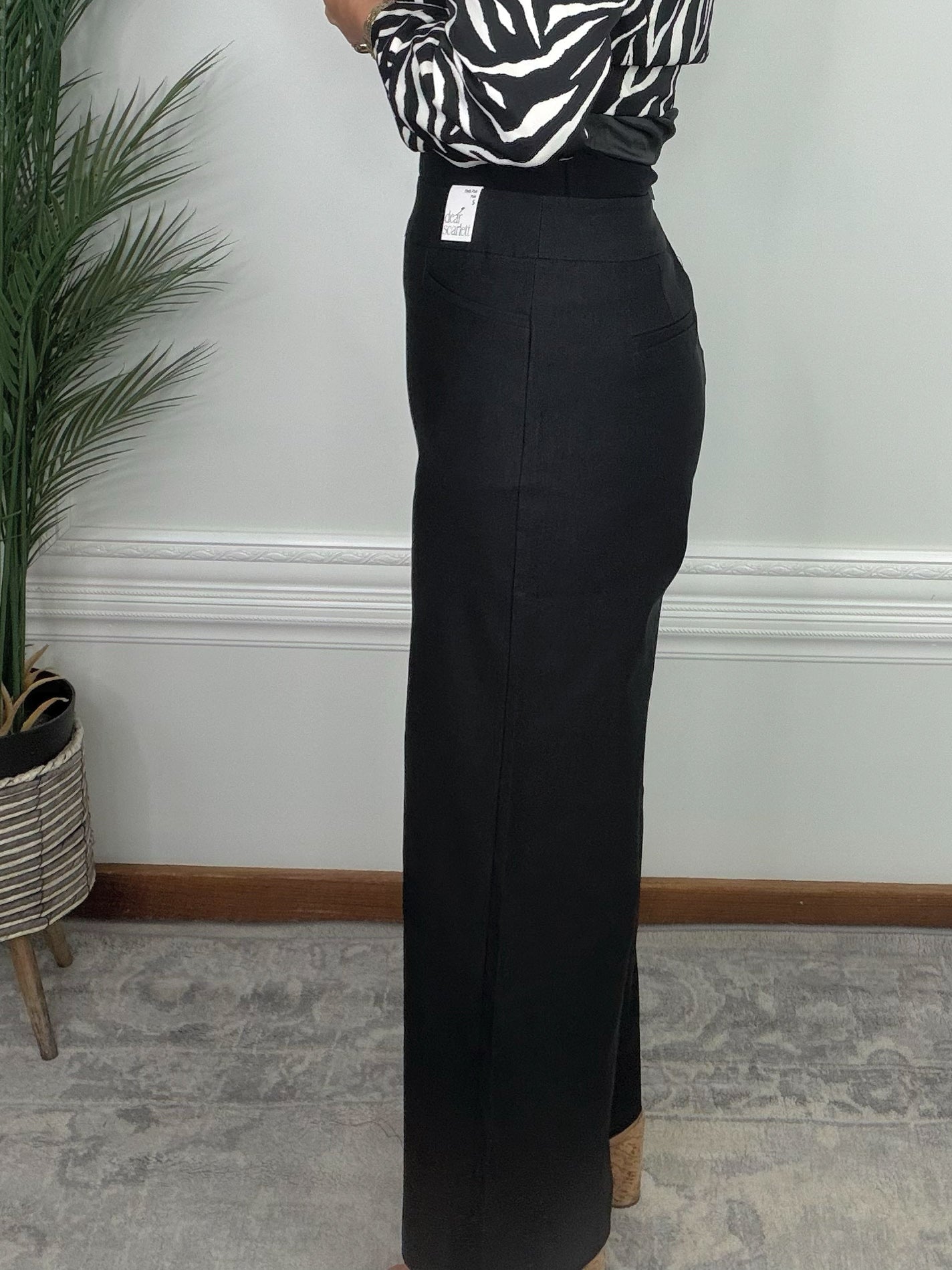 Magnolia Drive Black Wide Leg Pants. - Jessi Jayne Boutique